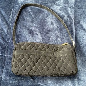 Vera Bradley black handbag with gold detailing